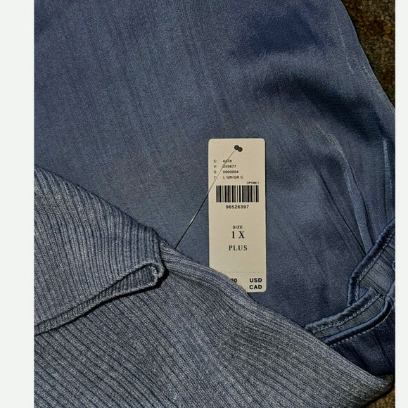 NWT Anthropologie The Thea Twofer Sweater Dress: Short-Sleeve Mini $148 PLUS 1X - Picture 4 of 4